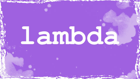 lambda