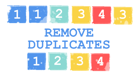 remove duplicates