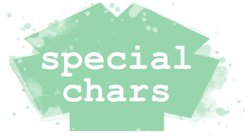 Special Chars